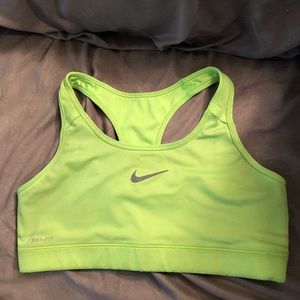 Lime Green Nike Sports Bra